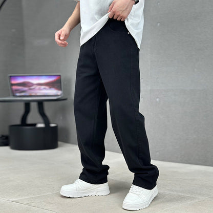 Men's Jeans - Relaxed Fit - Mid Rise - Straight Leg - Casual 5-Pocket Style