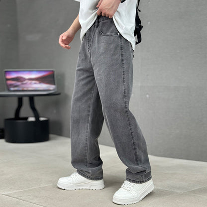 Men's Jeans - Relaxed Fit - Mid Rise - Straight Leg - Casual 5-Pocket Style