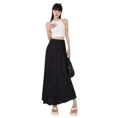Women’s Maxi Skirt - High Waist - Flowy Lightweight Fabric - Elegant Ankle Length