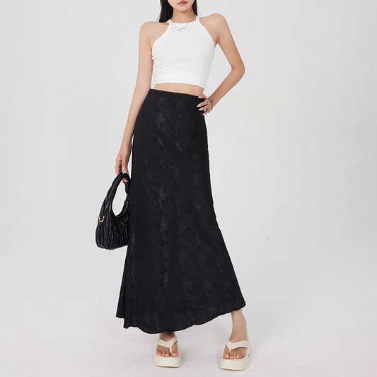 Women’s Maxi Skirt - High Waist - Flowy Lightweight Fabric - Elegant Ankle Length